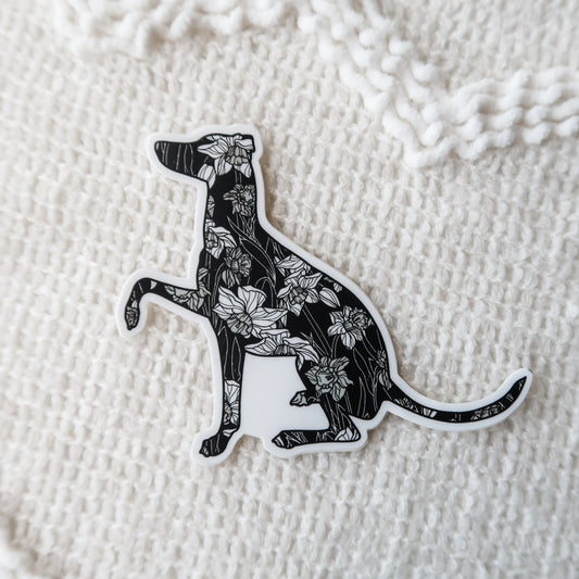 March Daffodil (Birth Flower) Whippet Sticker