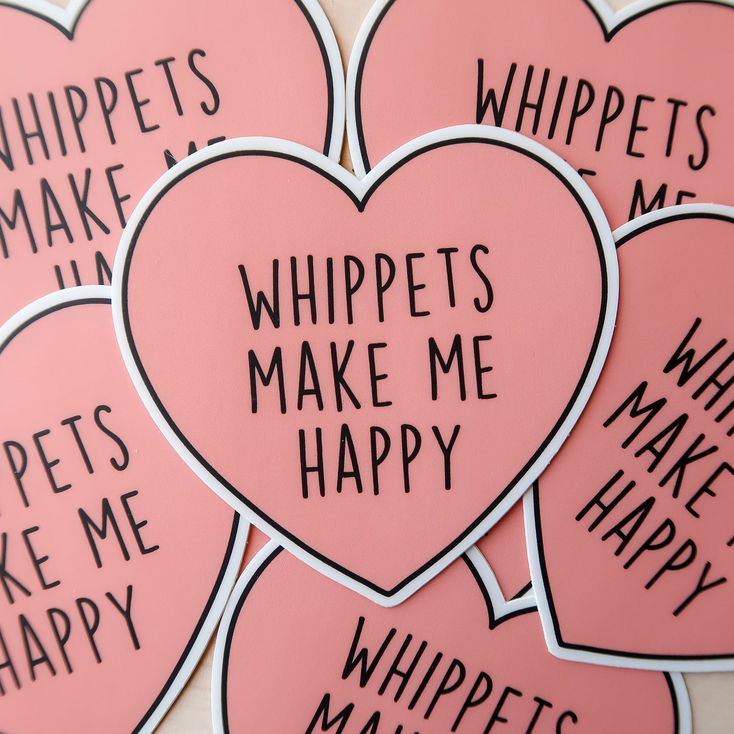 Whippets Make My Happy Sticker